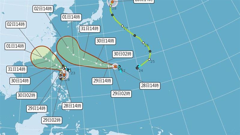 西北太平洋再添三台风 苏拉、丹瑞、海葵将进逼台湾地区