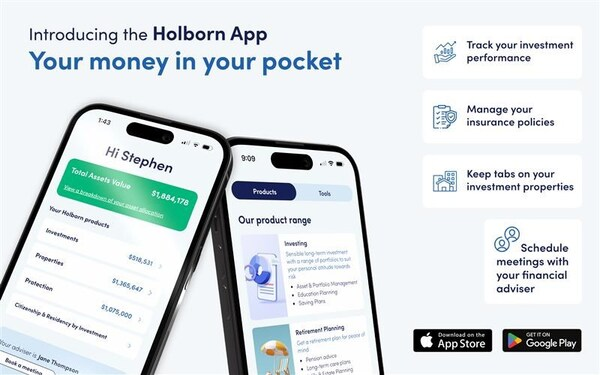 Holborn全新應用程式助你輕鬆管理財富