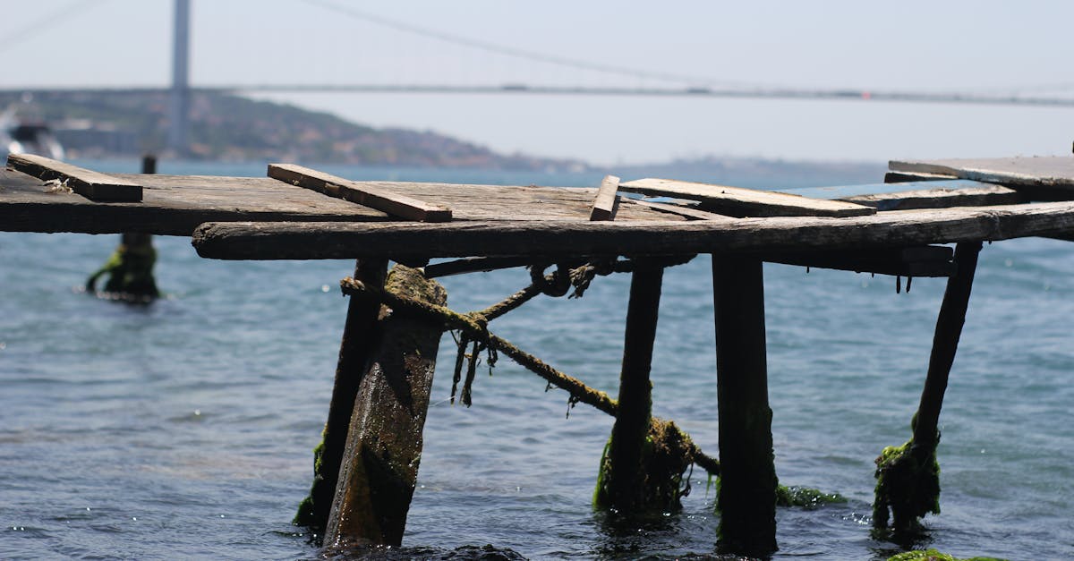 木屑飞舞的断桥与老巷光影