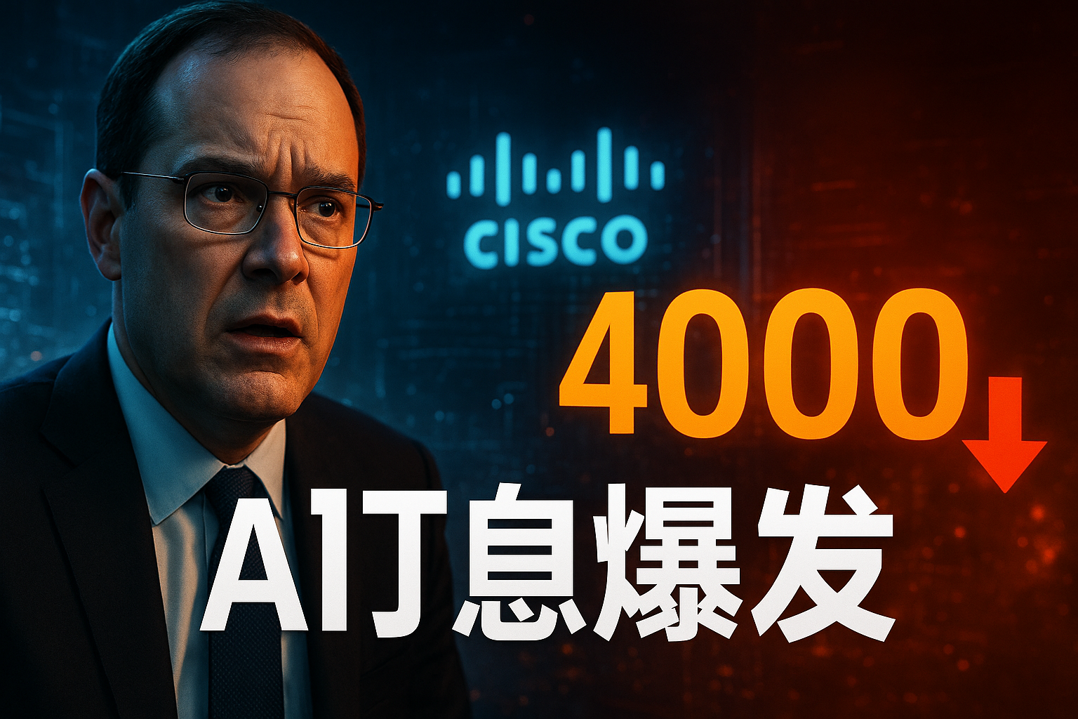 思科AI订单爆发！营收涨12%却突然裁掉4000人：背后真相比你想的更“硬核”