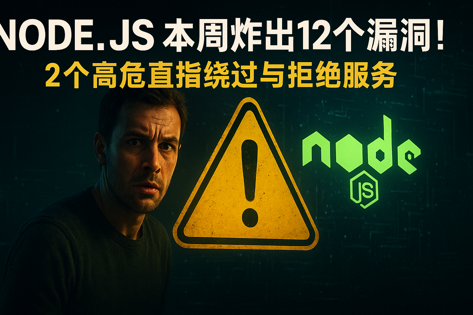 Node.js本周炸出12个漏洞！2个高危直指绕过与拒绝服务，22/24/26都别装没事