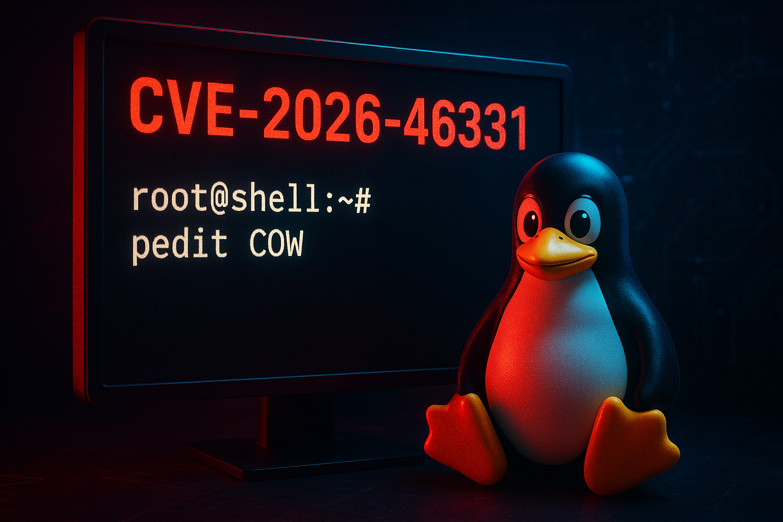 Linux又爆“本机提权”新洞！CVE-2026-46331已出PoC：5.18~7.1-rc6全中招，root壳离你很近